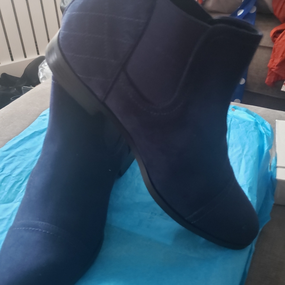 NEW!!!!!!...Navy Suede Booties